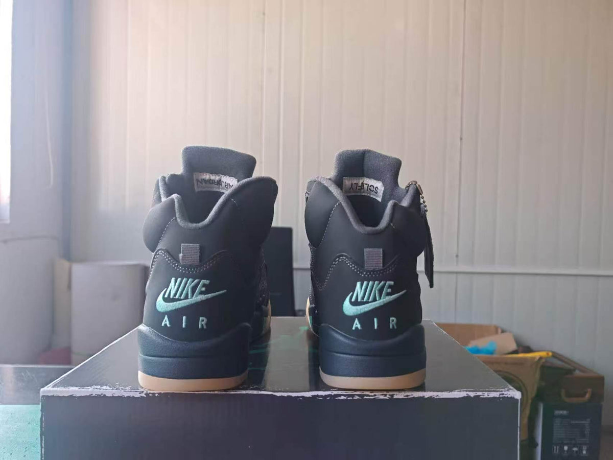 High Top Sneakers, Aurora Green Colorway, Lace Up Design, Casual Gift for Sneaker Fans