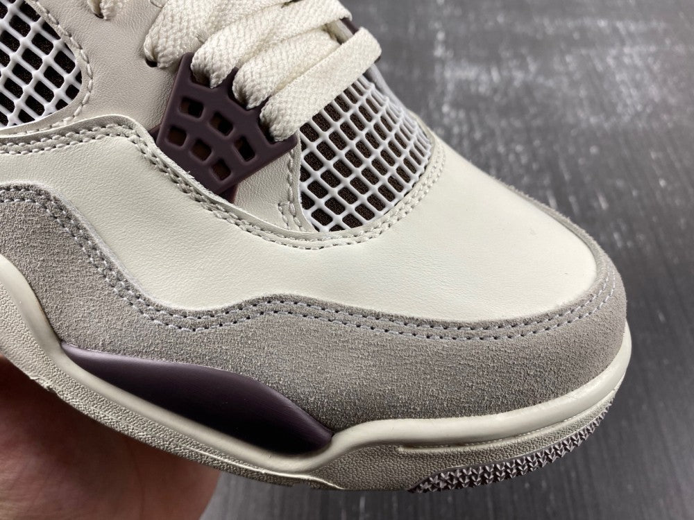 Sneakers, Burgundy White Gray Colorway, Leather Footwear, Lace Up Design, Casual Gift for Sneaker Fans
