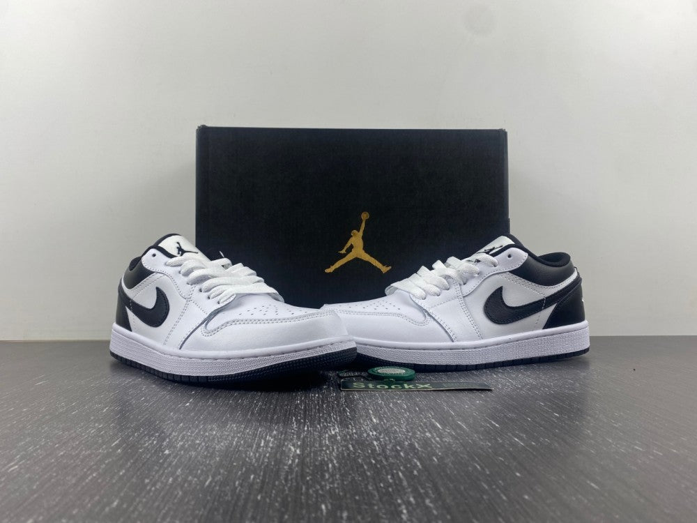 Low Top Sneakers, White Black Colorway, Lace Up Design, Casual Gift for Sneaker Fans