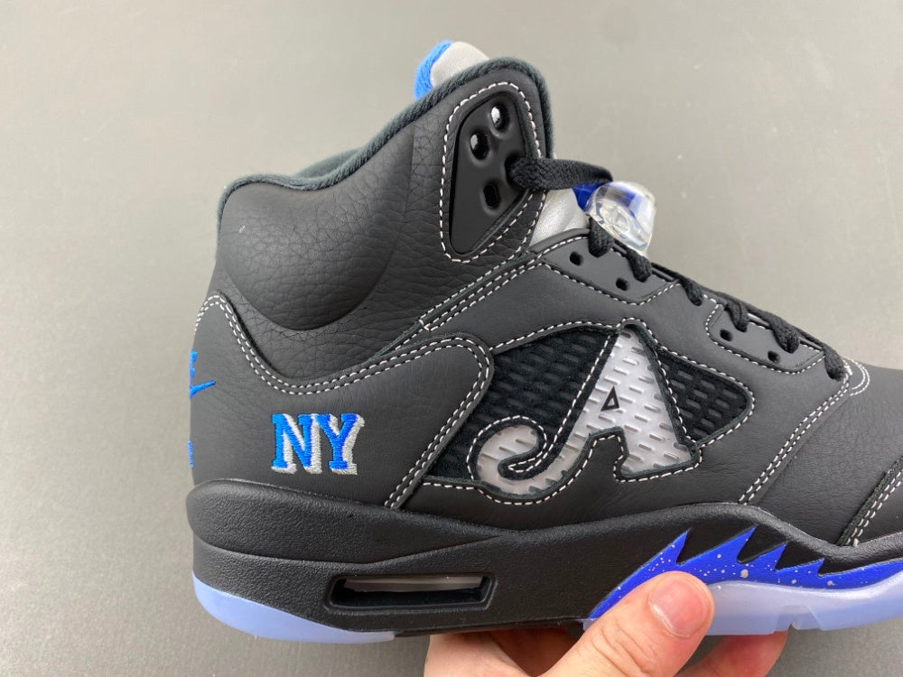 Low Top Sneakers, Blue Black Colorway, Lace Up Design, Casual Gift for Sneaker Fans