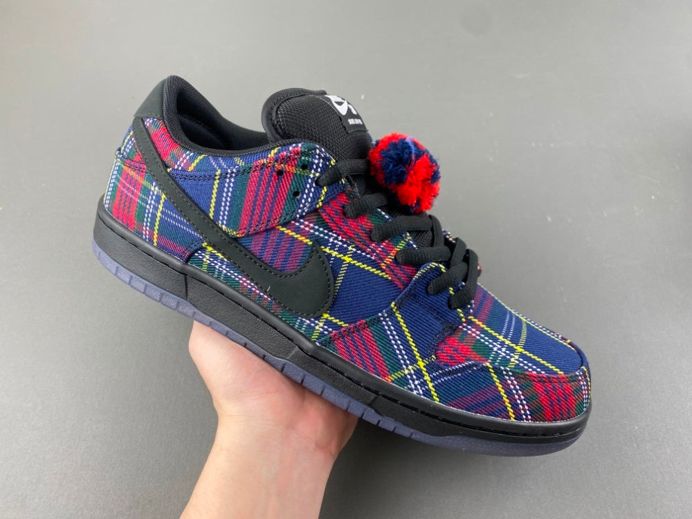 Low Top Sneakers, Blue Red Colorway, Lace Up Design, Casual Gift for Sneaker Fans