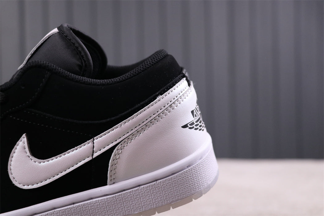 Low Top Sneakers, White Black Colorway, Lace Up Design, Casual Gift for Sneaker Fans