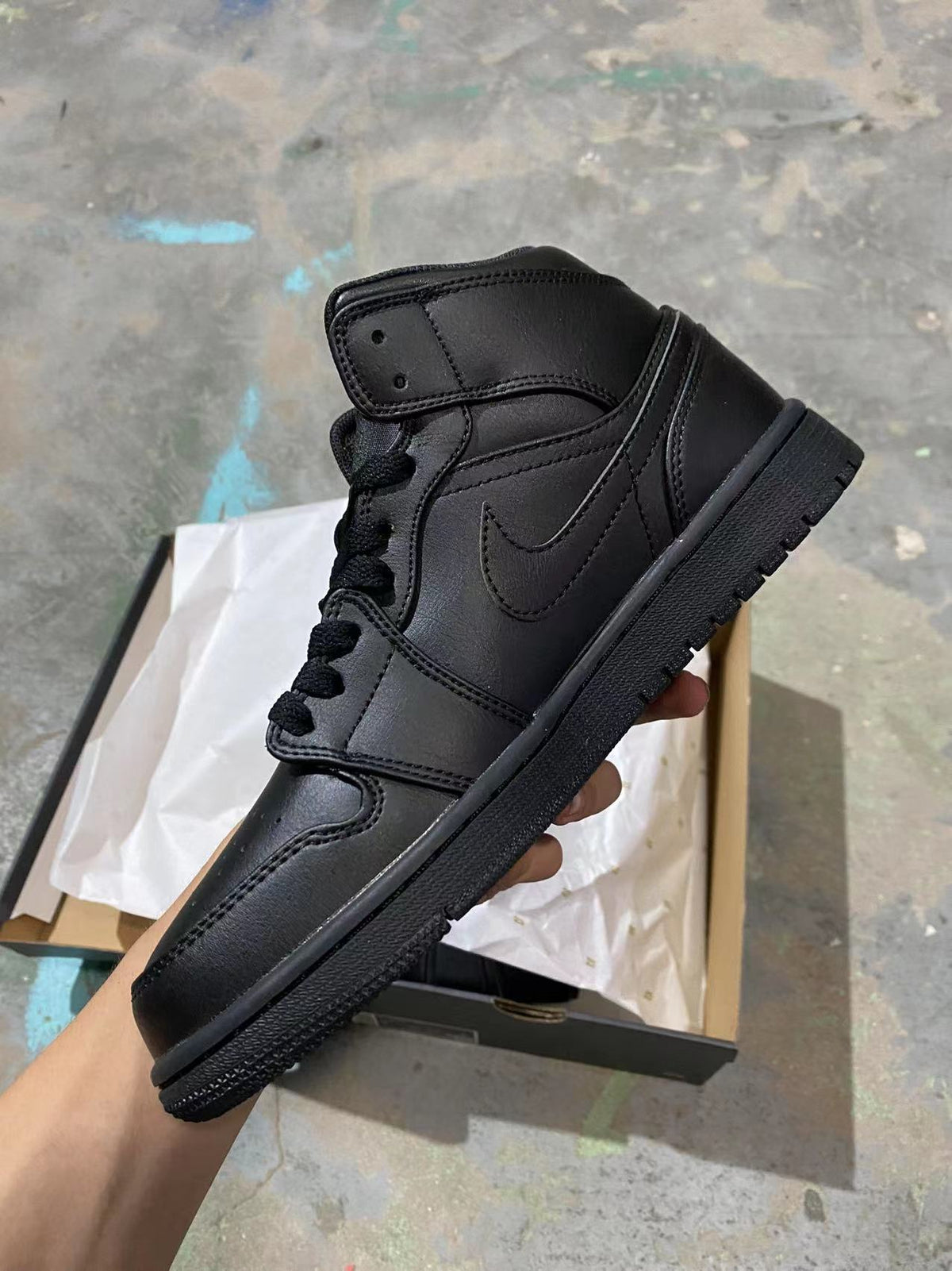 Retro Mid Top Sneakers, Black Colorway, Lace Up Design, Casual Gift for Sneaker Fans