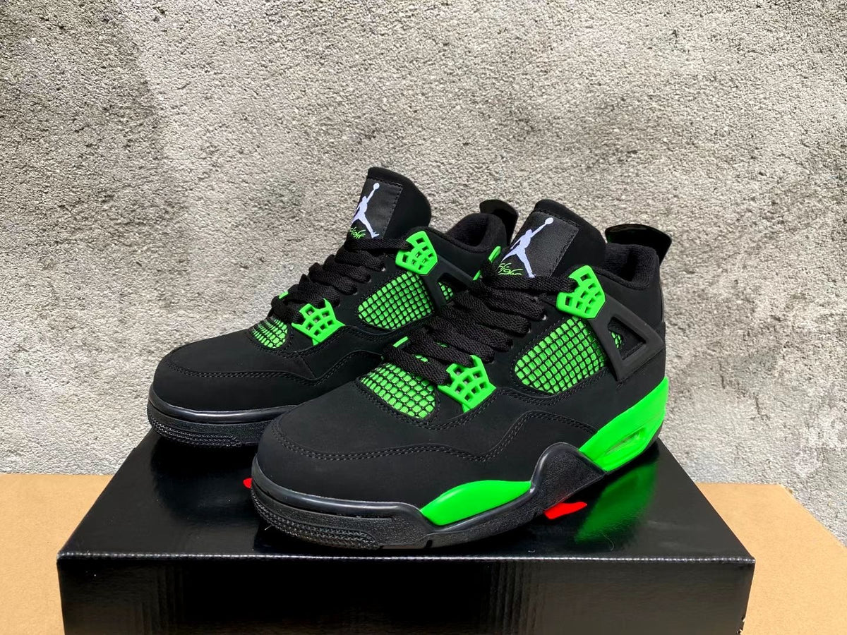 Sneakers, Black Green Colorway, Lace Up Design, Casual Gift for Sneaker Fans