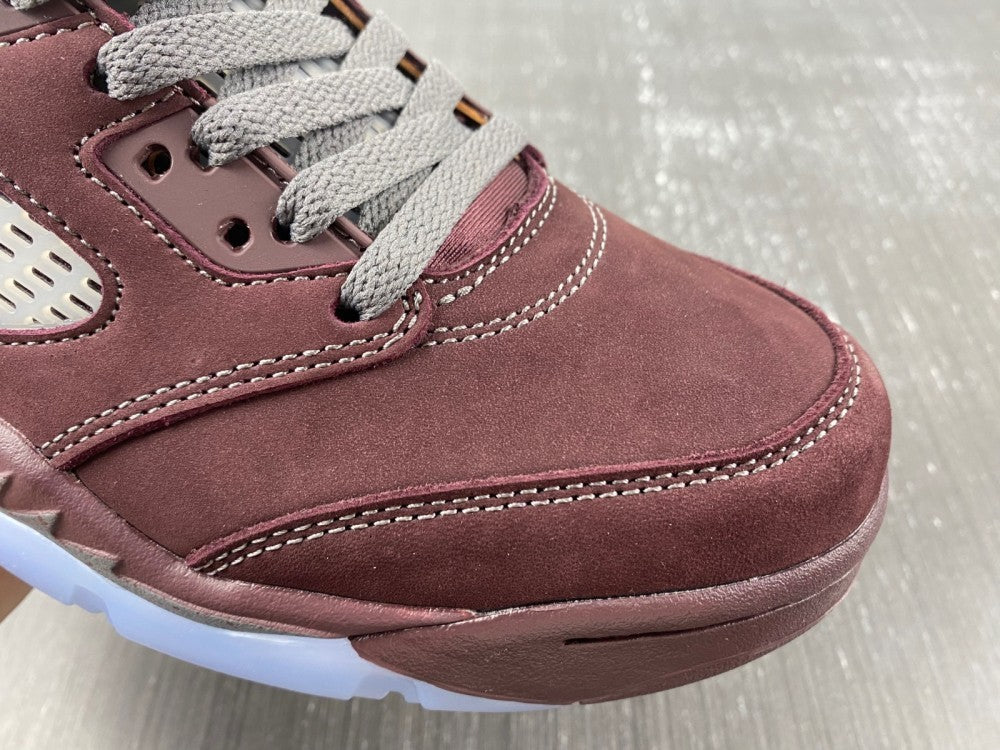 Sneakers, Burgundy Colorway, Leather Footwear, Lace Up Design, Casual Gift for Sneaker Fans