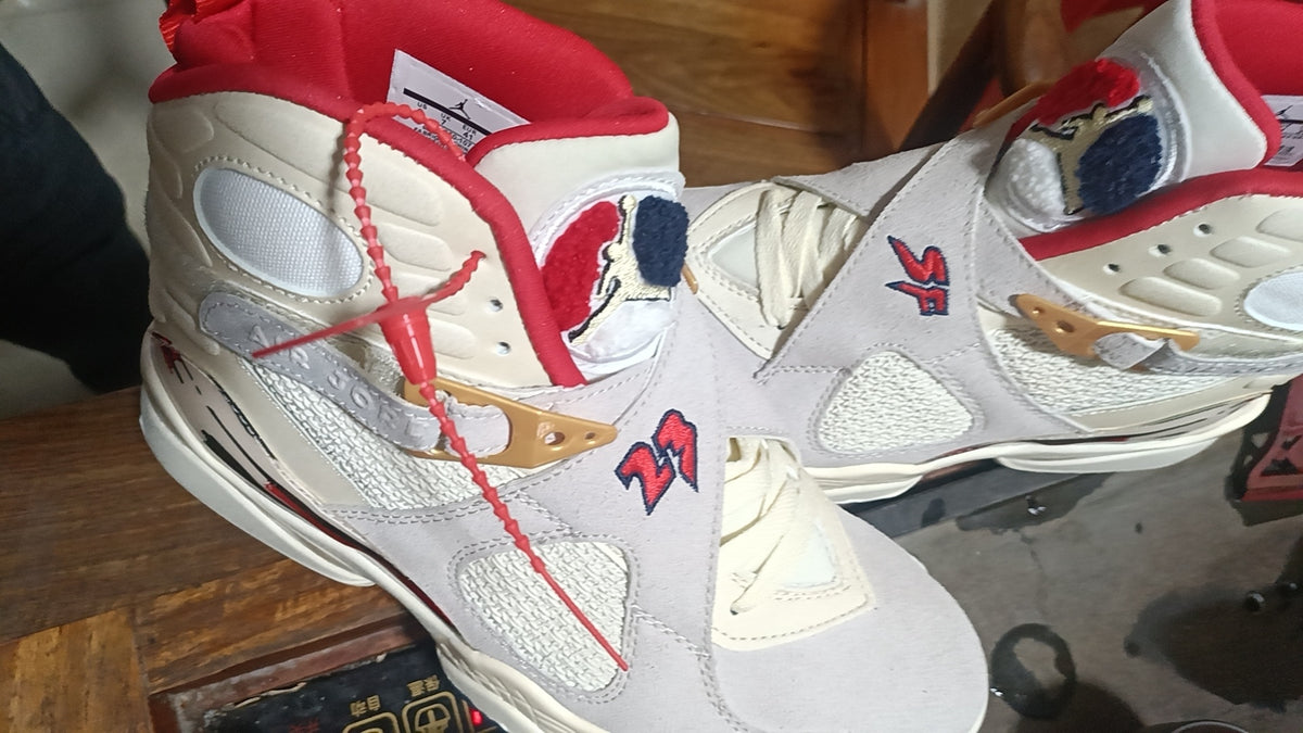 Sneakers, White Gray Red Colorway, Lace Up Design, Casual Gift for Sneaker Fans