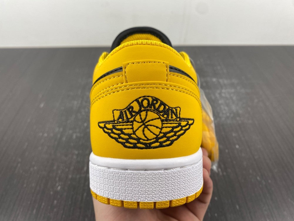 Low Top Sneakers, Black Yellow Colorway, Lace Up Design, Casual Gift for Sneaker Fans