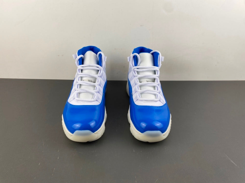 Low Top Sneakers, Blue White Colorway, Lace Up Design, Casual Gift for Sneaker Fans