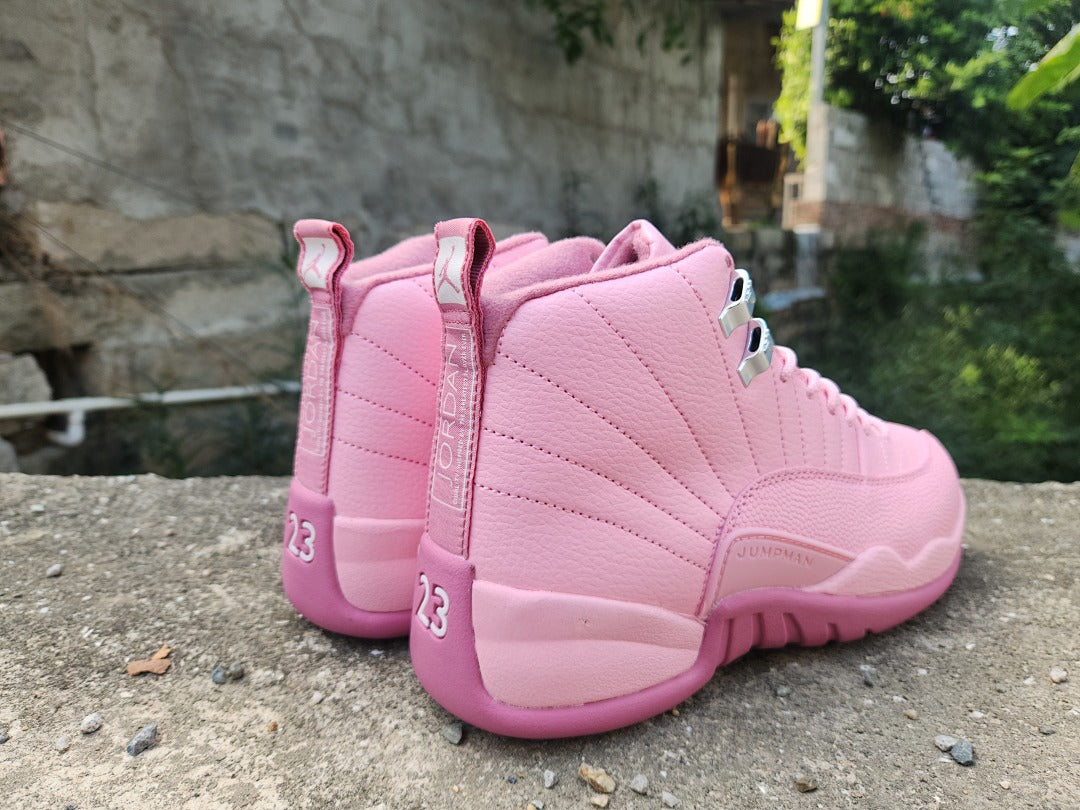 High Top Sneakers, Pink Colorway, Lace Up Design, Casual Gift for Sneaker Fans