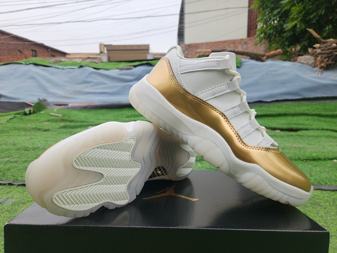 Low Top Sneakers, White Gold Colorway, Lace Up Design, Casual Gift for Sneaker Fans