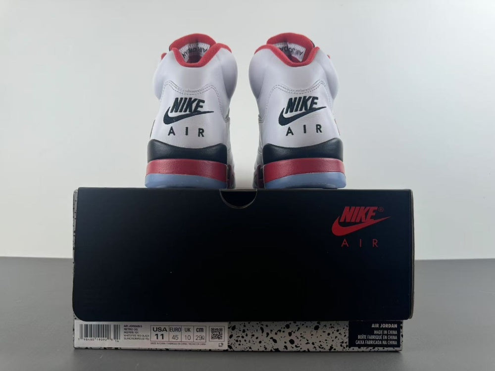 High Top Sneakers, White Black Red Colorway, Lace Up Design, Casual Gift for Sneaker Fans