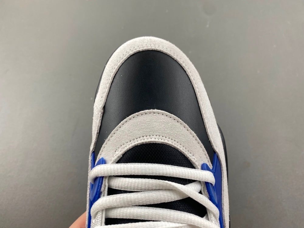 Low Top Sneakers, Blue White Black Colorway, Lace Up Design, Casual Gift for Sneaker Fans
