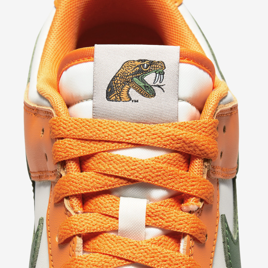 Low Top Sneakers, White Orange Colorway, Lace Up Design, Casual Gift for Sneaker Fans