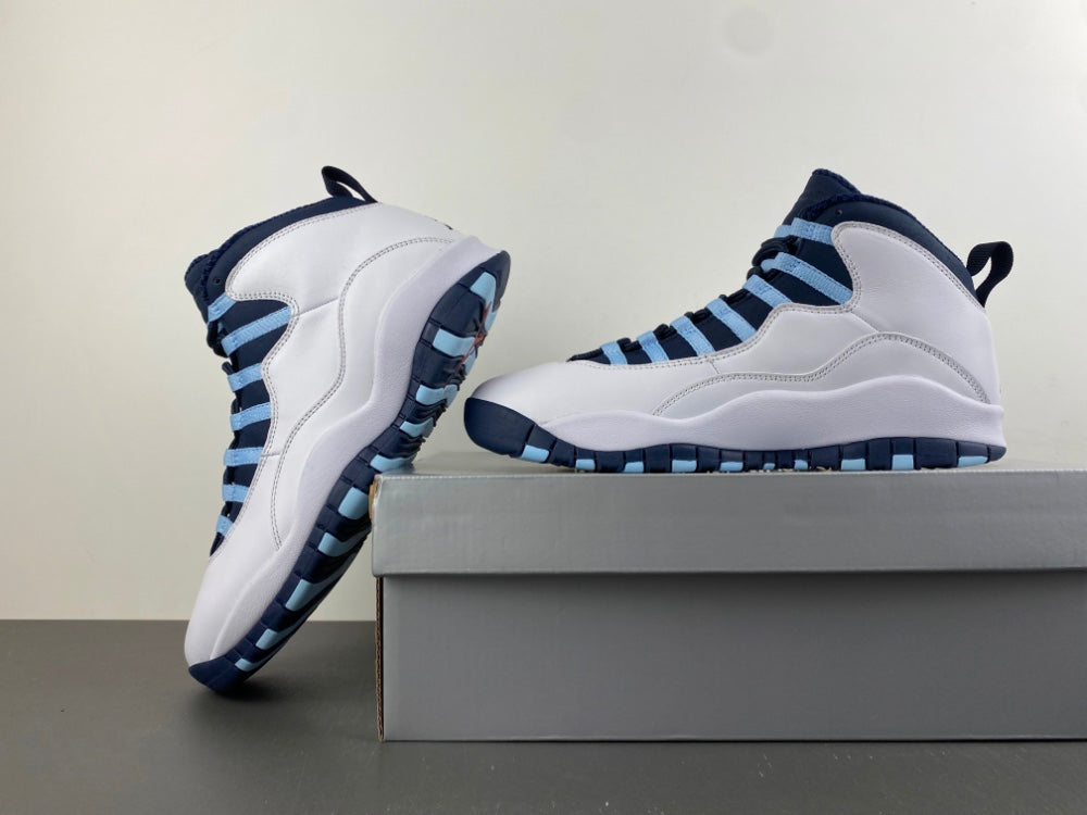 Retro High Top Sneakers, Blue Colorway, Lace Up Design, Casual Gift for Sneaker Fans