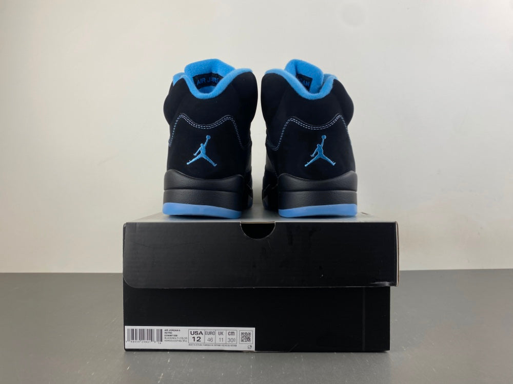 Mid Top Sneakers, Blue Black Colorway, Lace Up Design, Casual Gift for Sneaker Fans