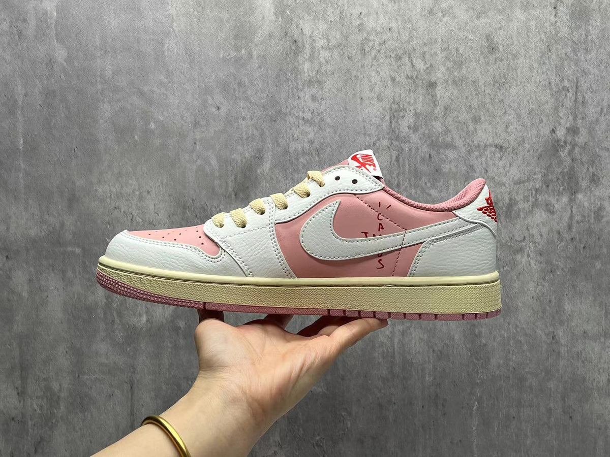 Low Top Sneakers, Pink Colorway, Reverse Hook Design, Lace Up Design, Casual Gift for Sneaker Fans