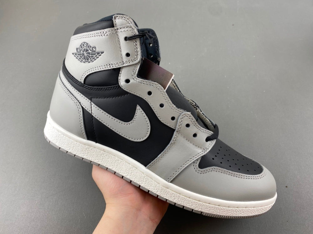 High Top Sneakers, Black Gray Colorway, Lace Up Design, Casual Gift for Sneaker Fans