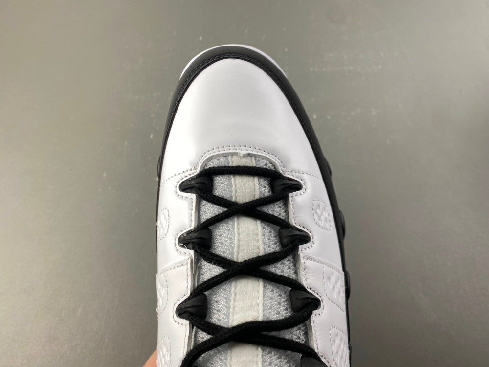 Retro Low Top Sneakers, White Black Colorway, Lace Up Design, Casual Gift for Sneaker Fans