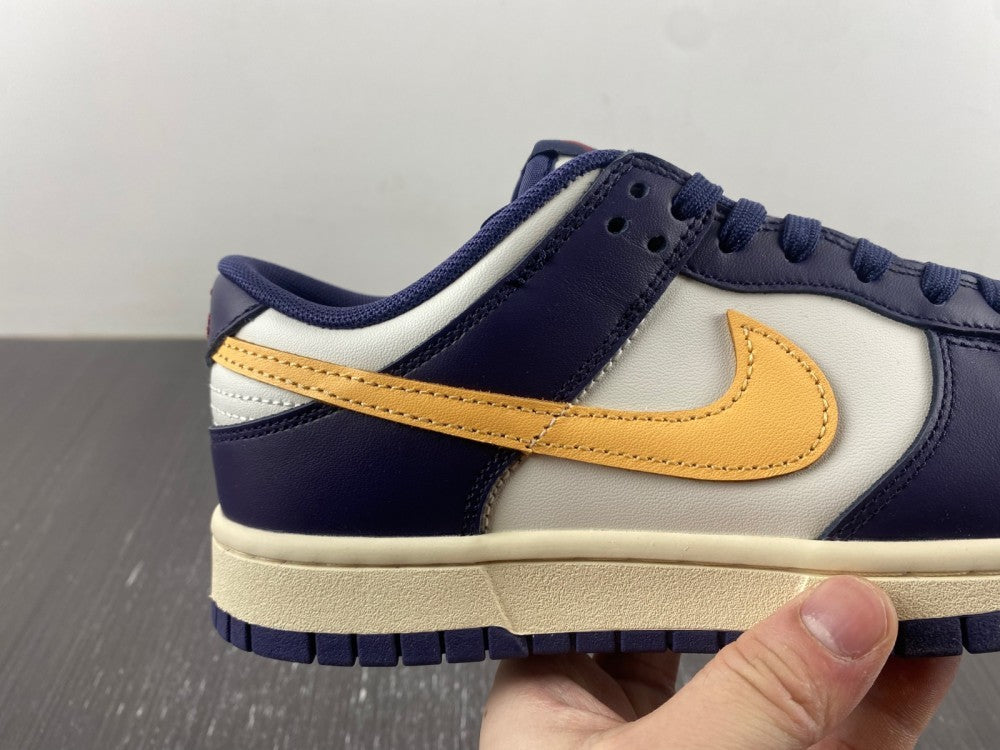 Retro Low Top Sneakers, White Yellow Purple Colorway, Lace Up Design, Casual Gift for Sneaker Fans