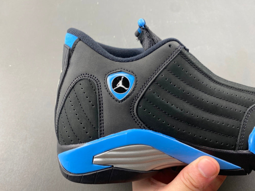 Low Top Sneakers, University Blue Black Colorway, Lace Up Design, Casual Gift for Sneaker Fans