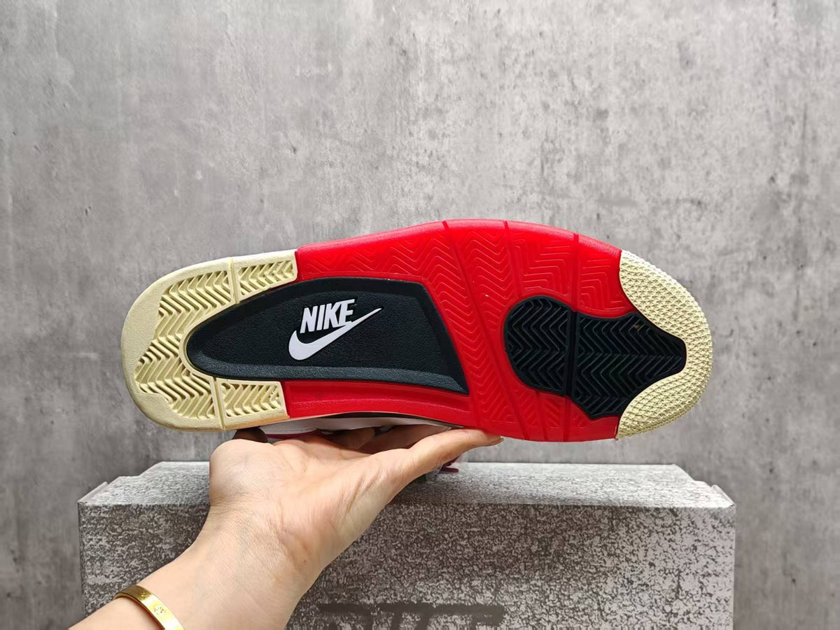 Mid Top Sneakers, Red Colorway, Lace Up Design, Casual Gift for Sneaker Fans