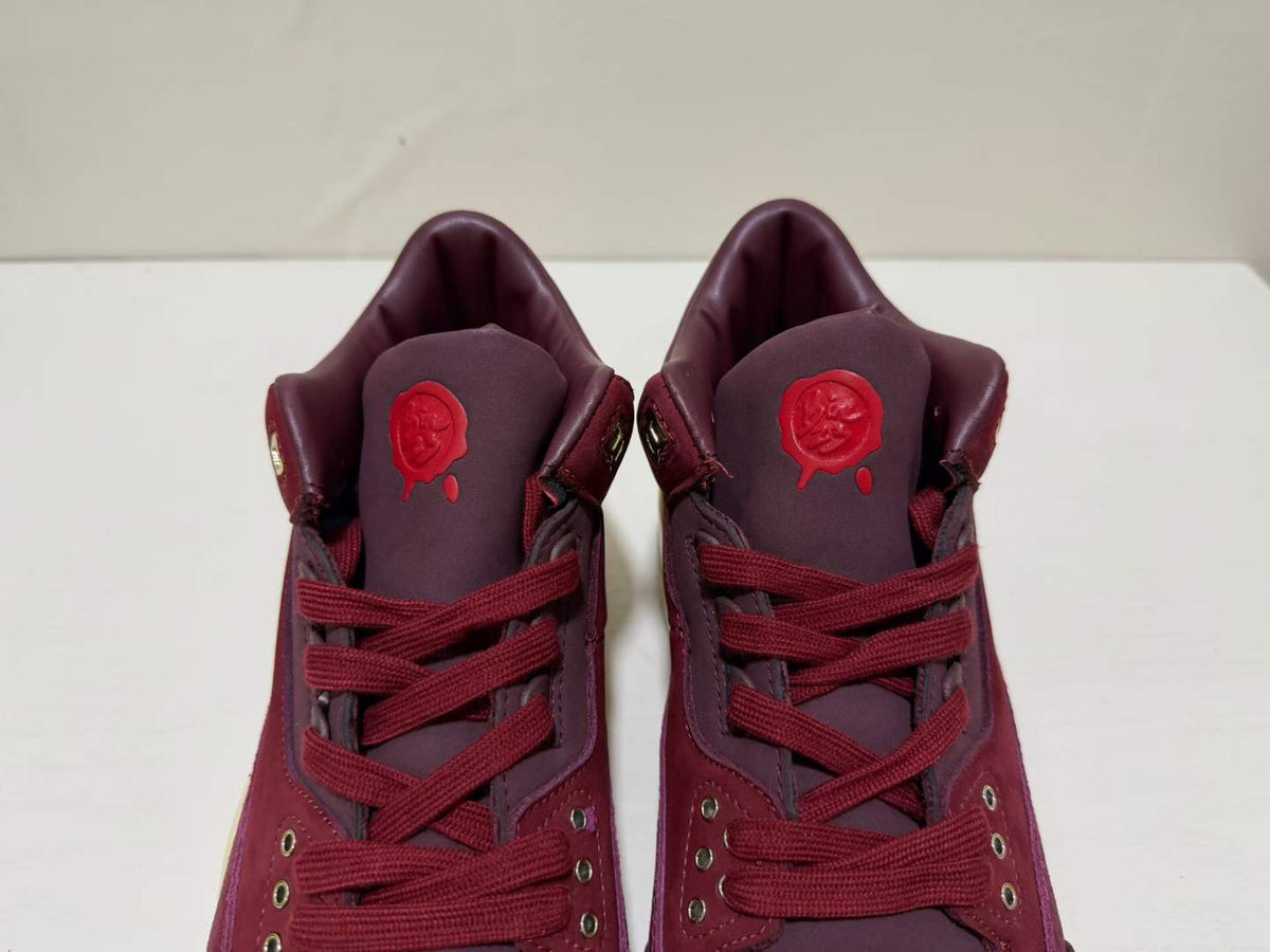 Mid Top Sneakers, Burgundy Beige Colorway, Lace Up Design, Casual Gift for Sneaker Fans