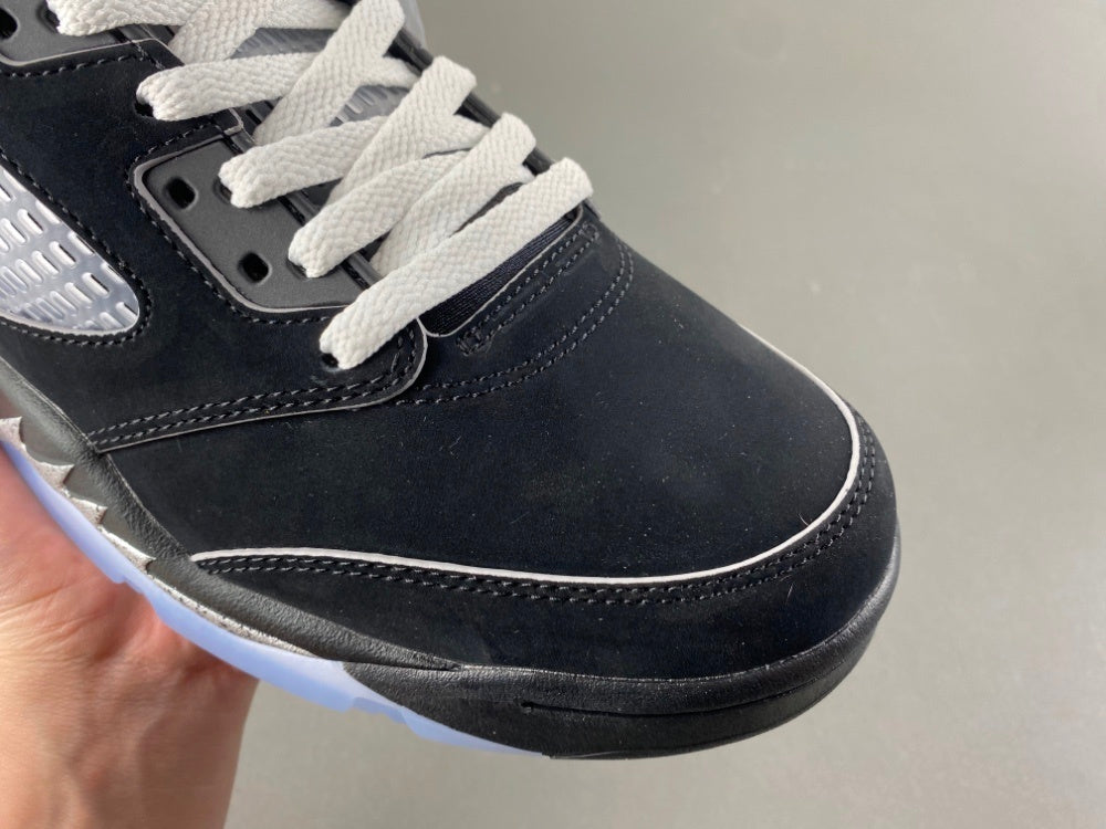 Mid Top Sneakers, Black Silver Colorway, Metallic Finish, Lace Up Design, Casual Gift for Sneaker Fans