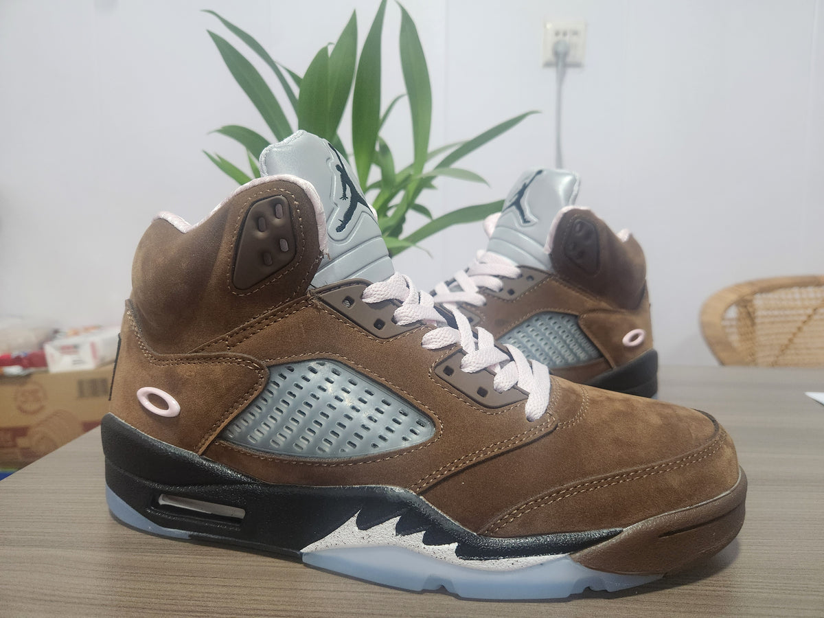 High Top Sneakers, Dark Brown Colorway, Lace Up Design, Casual Gift for Sneaker Fans