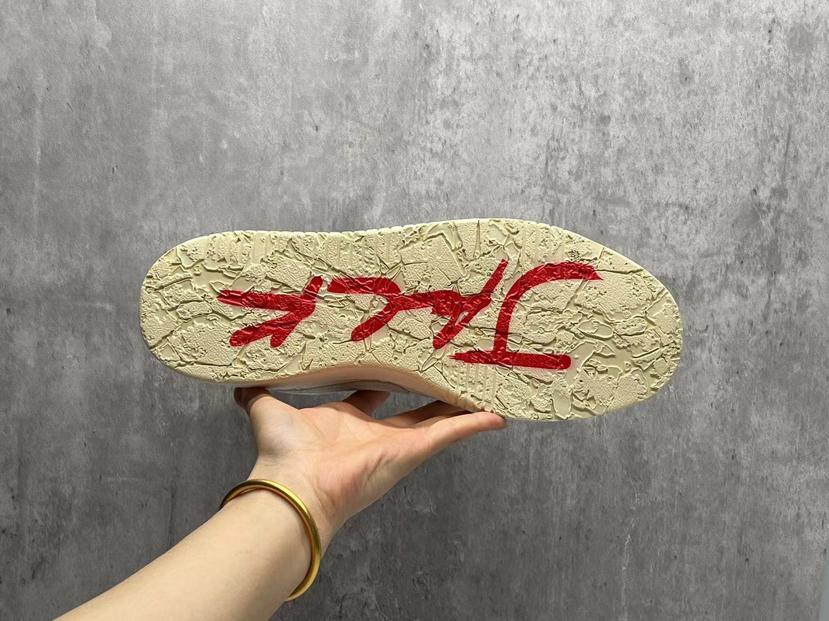 Low Top Sneakers, Off White Yellow Colorway, Lace Up Design, Casual Gift for Sneaker Fans