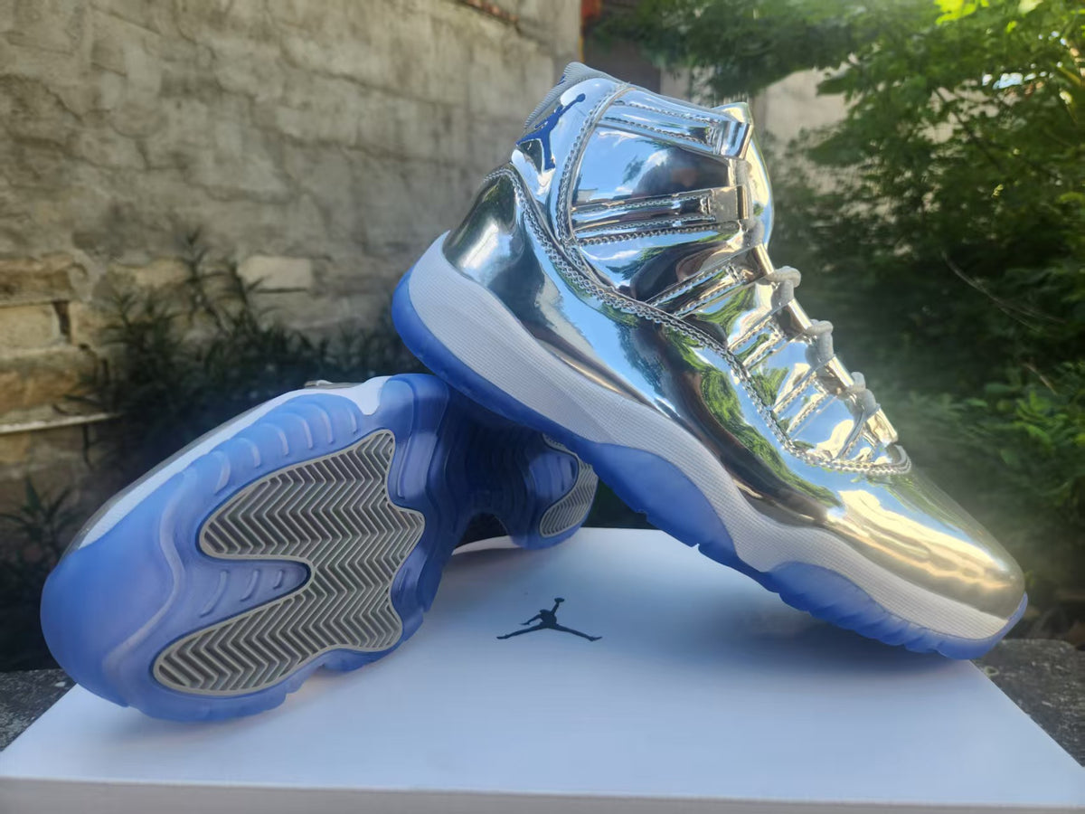 High Top Sneakers, Silver Colorway, Lace Up Design, Casual Gift for Sneaker Fans