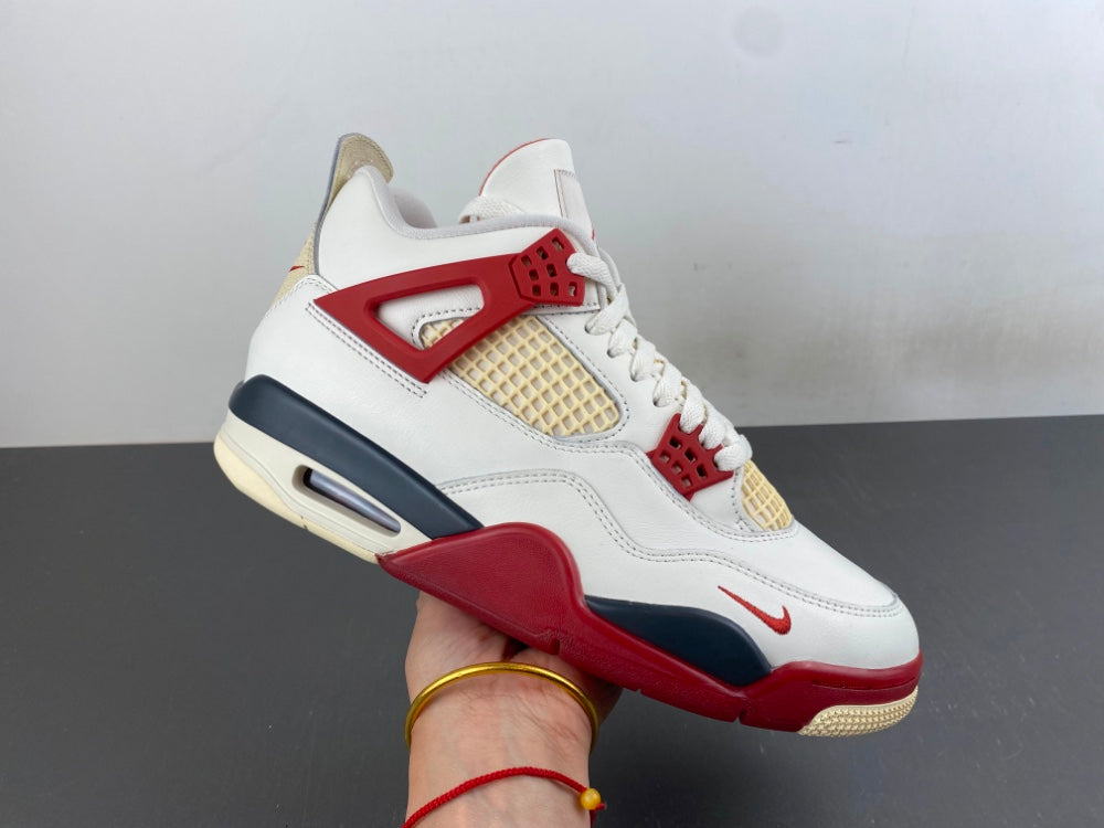 Low Top Sneakers, White Black Red Colorway, Lace Up Design, Casual Gift for Sneaker Fans