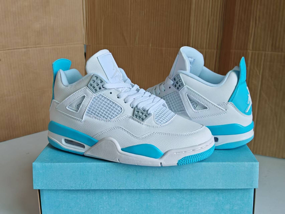 Mid Top Sneakers, Blue Colorway, Lace Up Design, Casual Gift for Sneaker Fans