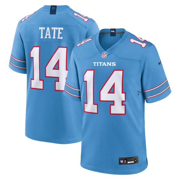 Tennessee Titans Carnell Tate Light Blue 2026 NFL Draft First Round Pick No. 4 Team Game Jersey