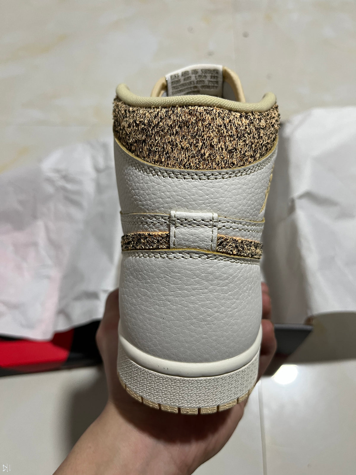 High Top Sneakers, Off White Colorway, Lace Up Design, Casual Gift for Sneaker Fans