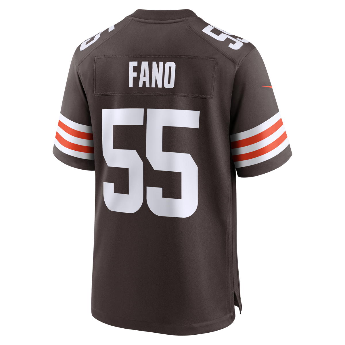 Cleveland Browns Spencer Fano Brown 2026 NFL Draft First Round Pick No. 9 Team Game Jersey