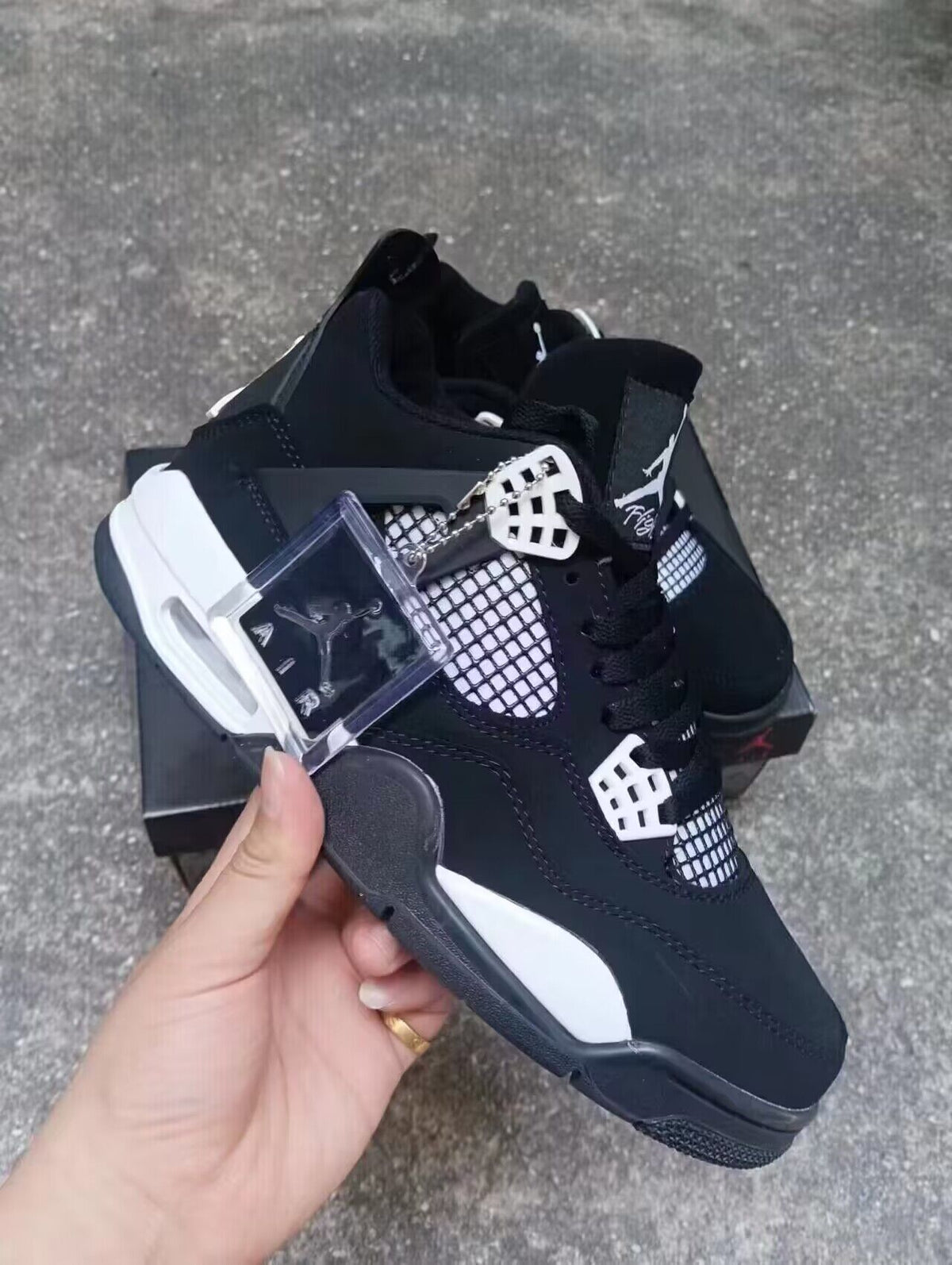 Sneakers, Black White Colorway, Lace Up Design, Casual Gift for Sneaker Fans