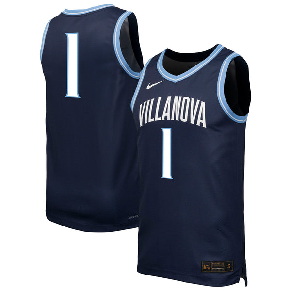 Villanova Wildcats #1 Replica Basketball Jersey - Navy