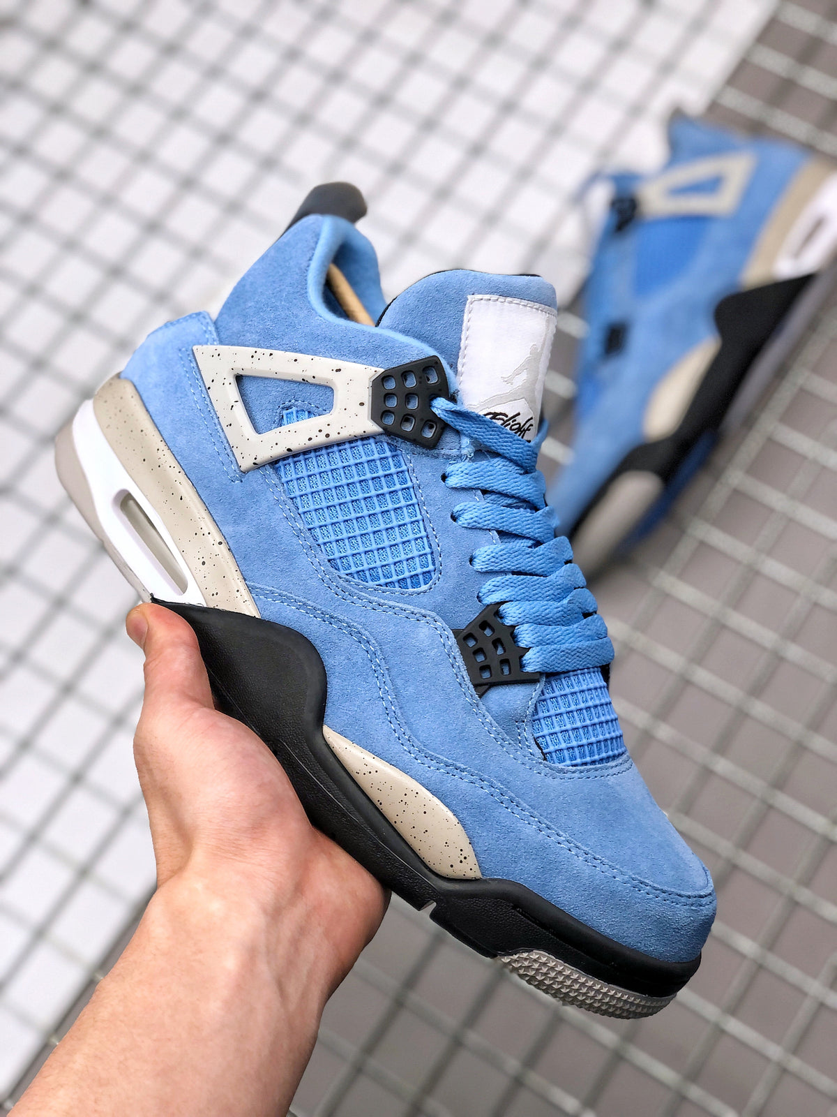 Sneakers, University Blue Colorway, Lace Up Design, Casual Gift for Sneaker Fans