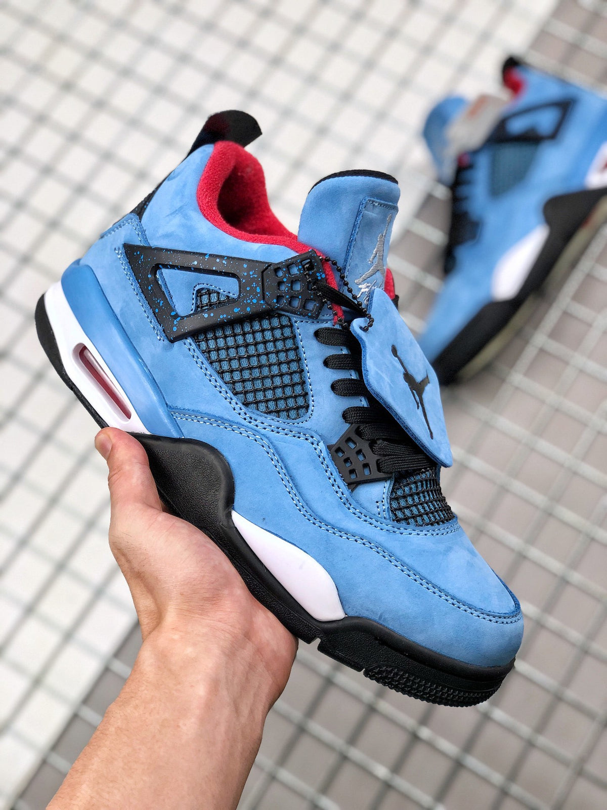 Sneakers, Blue Colorway, Suede Footwear, Lace Up Design, Casual Gift for Sneaker Fans