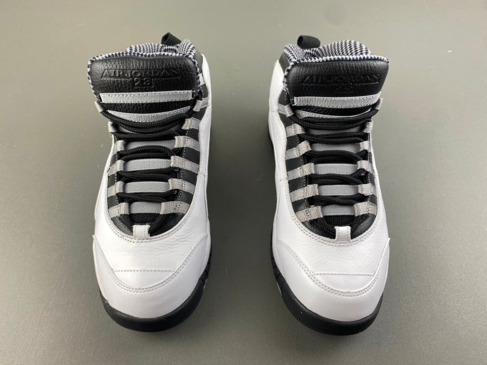 High Top Sneakers, White Black Gray Colorway, Leather Footwear, Lace Up Design, Casual Gift for Sneaker Fans