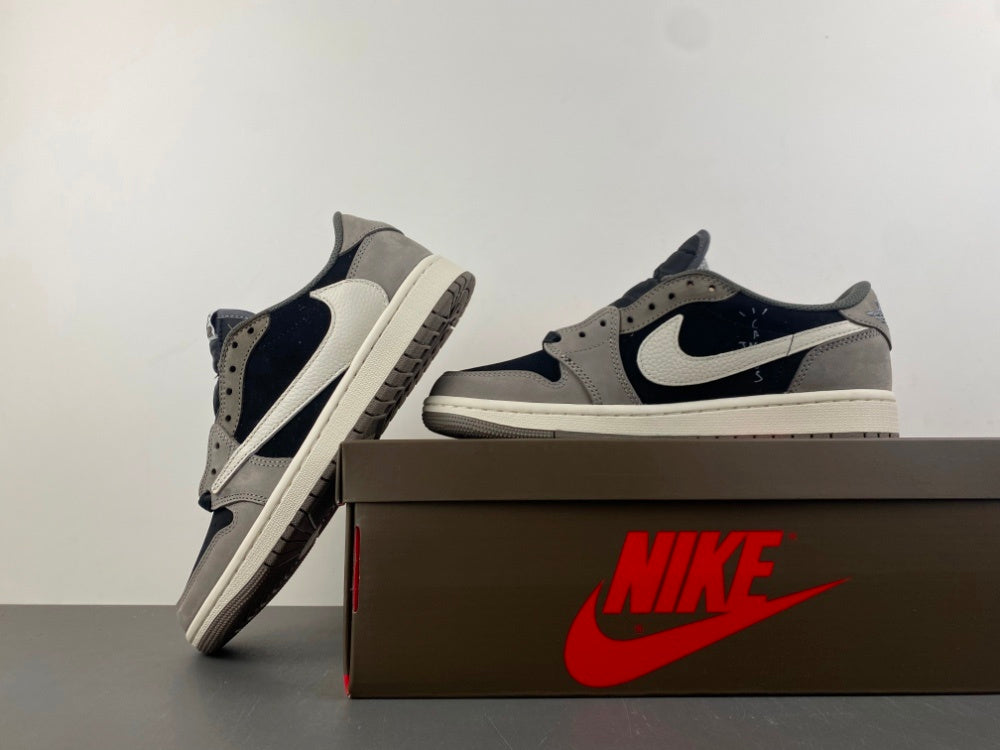 Low Top Sneakers, White Black Gray Colorway, Leather Footwear, Reverse Hook Design, Lace Up Design, Casual Gift for Sneaker Fans