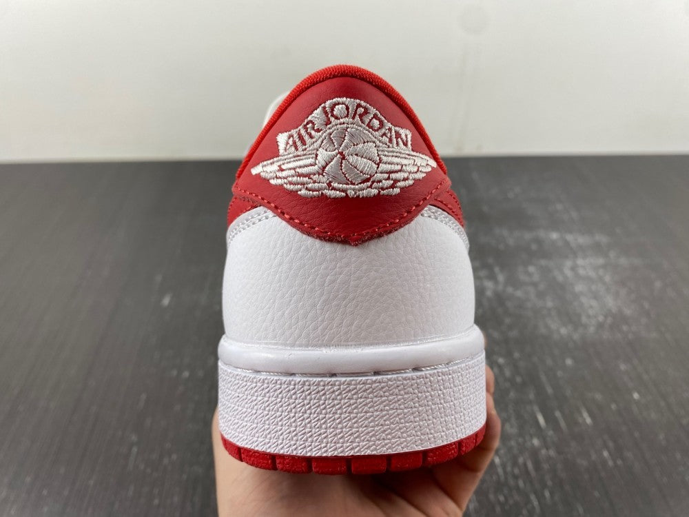 Low Top Sneakers, White Red Colorway, Lace Up Design, Casual Gift for Sneaker Fans