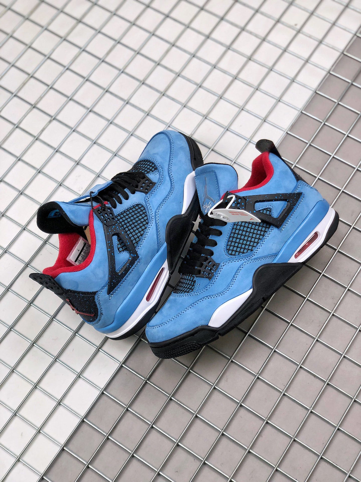 Sneakers, Blue Colorway, Suede Footwear, Lace Up Design, Casual Gift for Sneaker Fans
