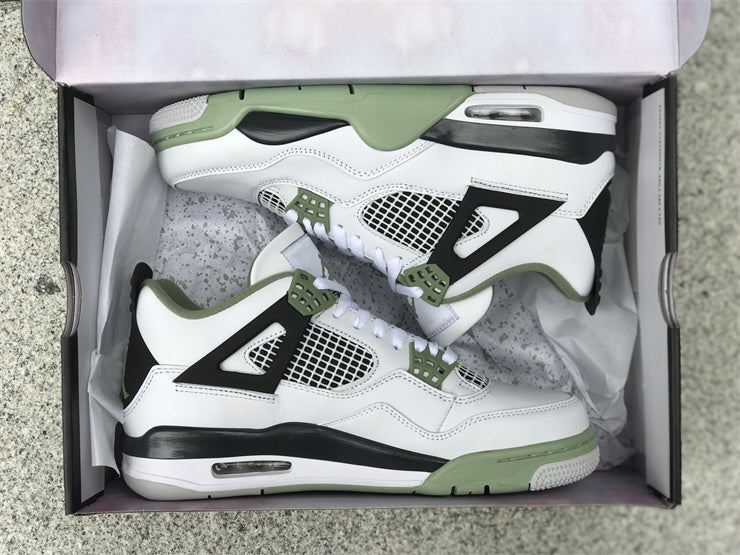 Sneakers, White Green Colorway, Lace Up Design, Casual Gift for Sneaker Fans