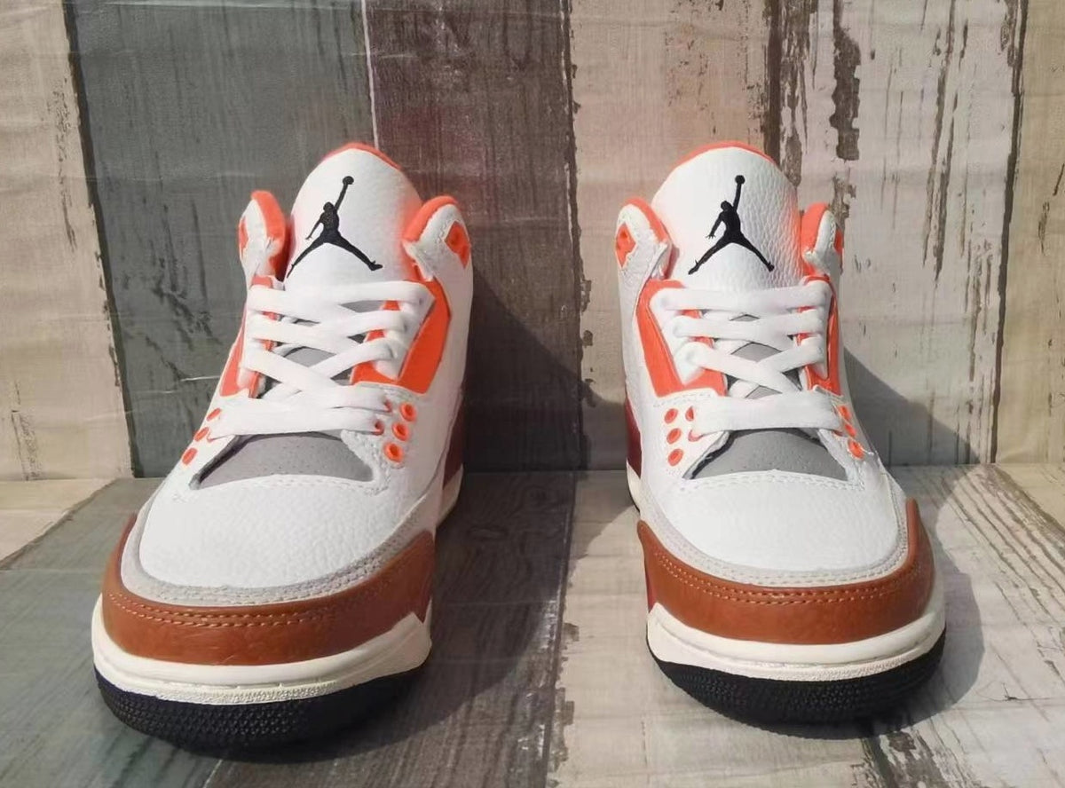 Sneakers, White Red Orange Colorway, Lace Up Design, Casual Gift for Sneaker Fans