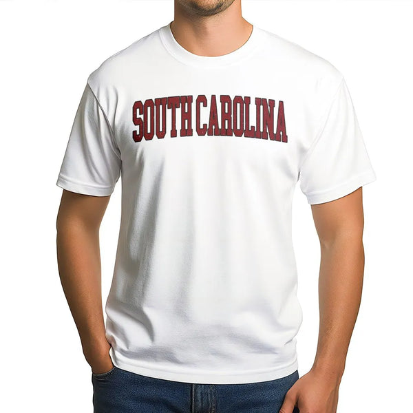 South Carolina T-Shirt | Vintage Style College Font | Premium Soft Cotton | South Carolina Pride Apparel Gift