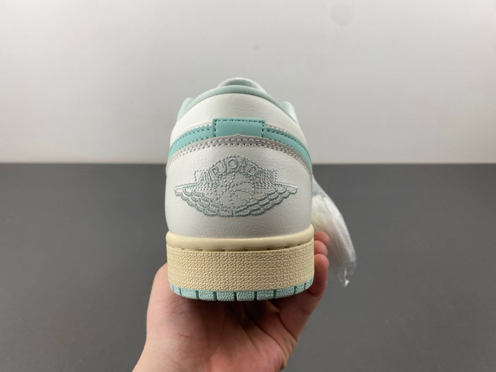 Low Top Sneakers, White Green Colorway, Lace Up Design, Casual Gift for Sneaker Fans