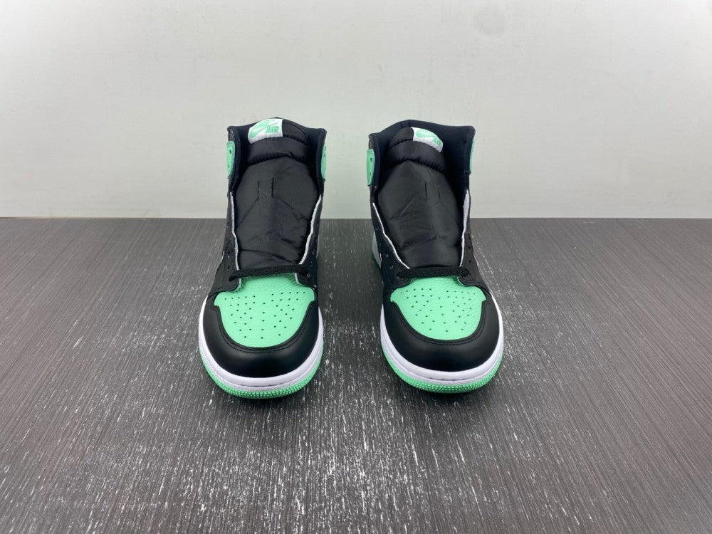 High Top Sneakers, Green Colorway, Glow in the Dark Detail, Lace Up Design, Casual Gift for Sneaker Fans