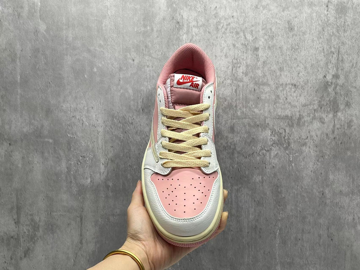 Low Top Sneakers, Pink Colorway, Reverse Hook Design, Lace Up Design, Casual Gift for Sneaker Fans