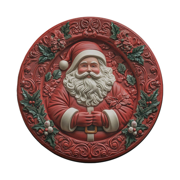 Festive Holiday Christmas Wheel Cover, Santa Claus Spare Tire Cover, Winter Season 3D Relief Tire Cover for Jeep Bronco SUV